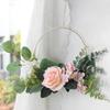 Iron Gold Metal Flowers Hoops 10-50cm Flowers Hoop Wreath Frame Garland Rings  Home Decoration