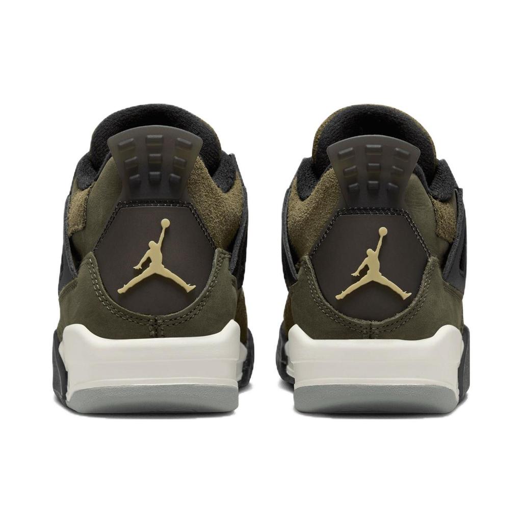 Air Jordan 4 Retro SE Craft GS Olive Kids Sneakers Green Medium-Olive Pale-Vanilla FB9928-200