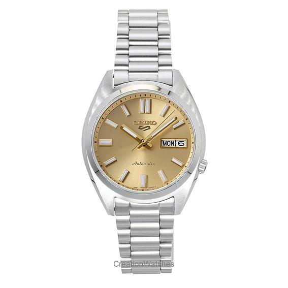 Seiko Men's Gold 5 Sports Snxs Stainless Steel Dial Automatic Srpl59k1 100M Watch