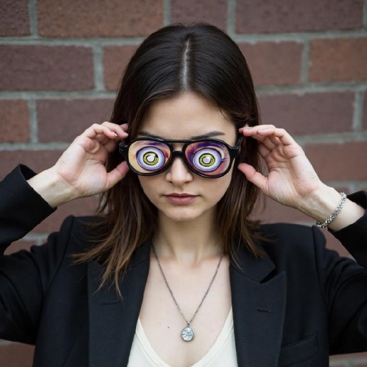 Funny Decorative Glasses Funny Joke Glasses Prank Disguises Eyeglass Halloween Fools Day Cosplay Party Accessory Gifts