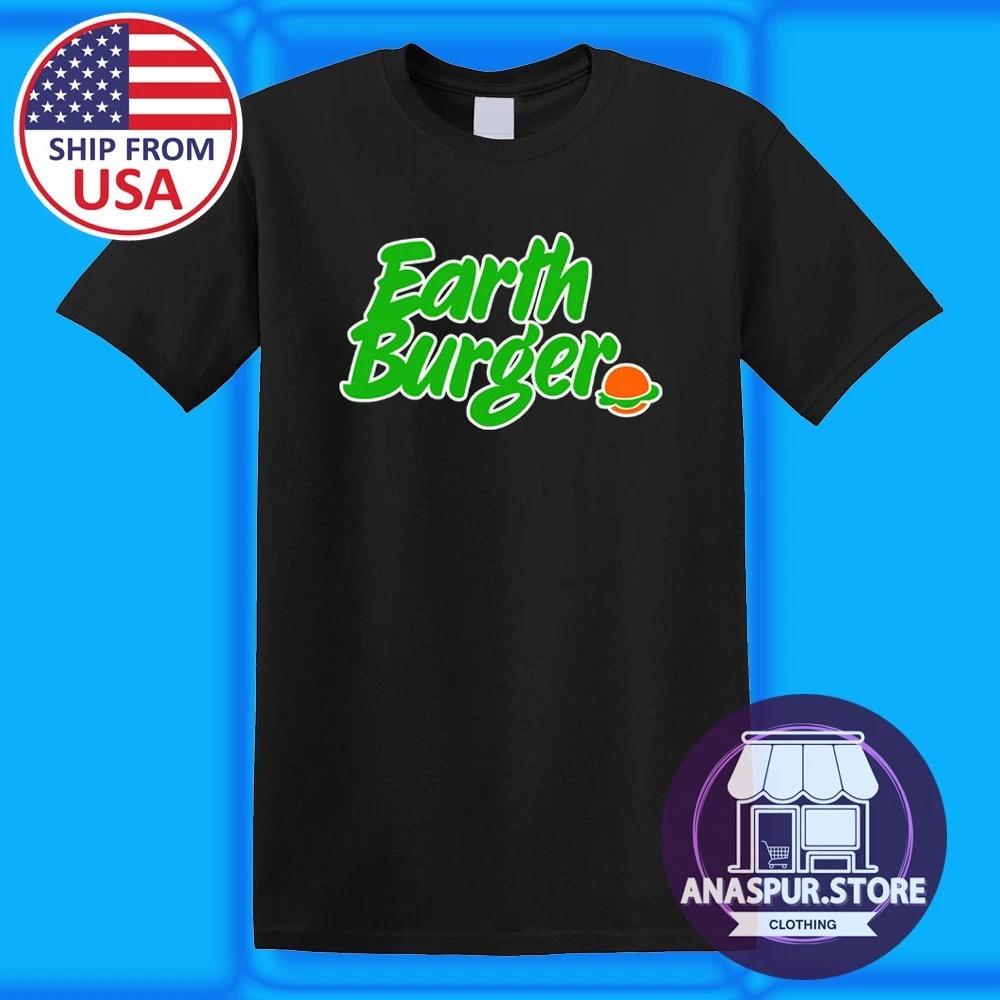 Earth Burger Veggie Restaurant Men s Black Size S-5XL S