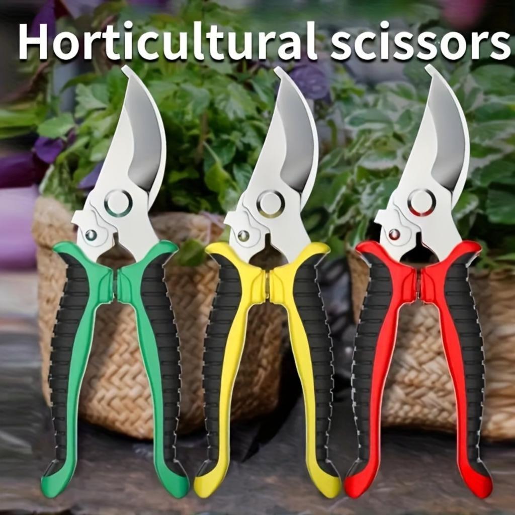 Stainless Steel Gardening Pruning Scissors with Ergonomic Design-manual Pruning Tools for Fruit Trees,flowers,and Plants,durable Metal Pruning Tools