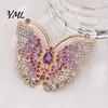 Alloy Insect Pin Rhinestone Butterfly Brooch for Women, Vintage Lapel Pin, Daily Wear Decorative Accessory Clothes Scarf Shawl Dress Bag Clothing