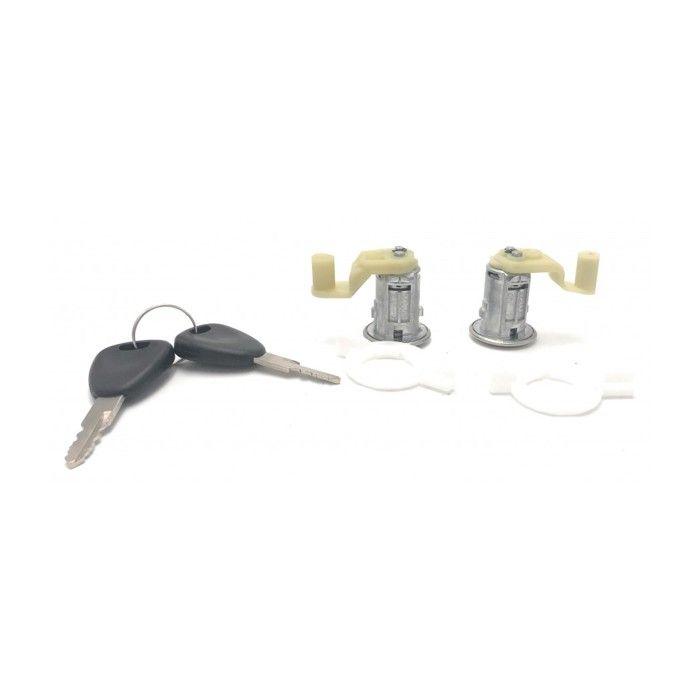 Door Cylinder - Renault - Clio 2 - Set of 2 - With Keys - Adaptable