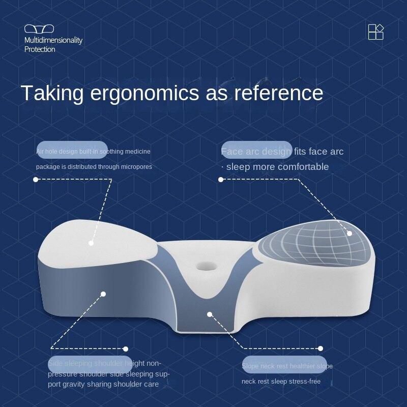 Высококачественная подушка для шеи из пены с эффектом памяти в форме бабочки — фото 7