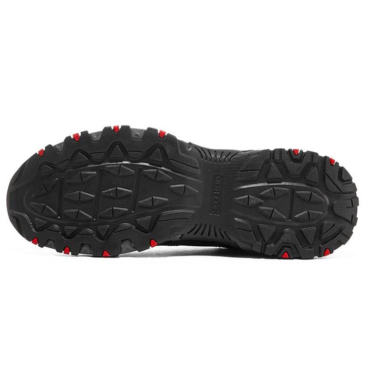 Skechers Scarpe da Corsa Basse in Tessuto Casual Hillcrest Uomo sneakers Nero Grigio 237265-BKCC