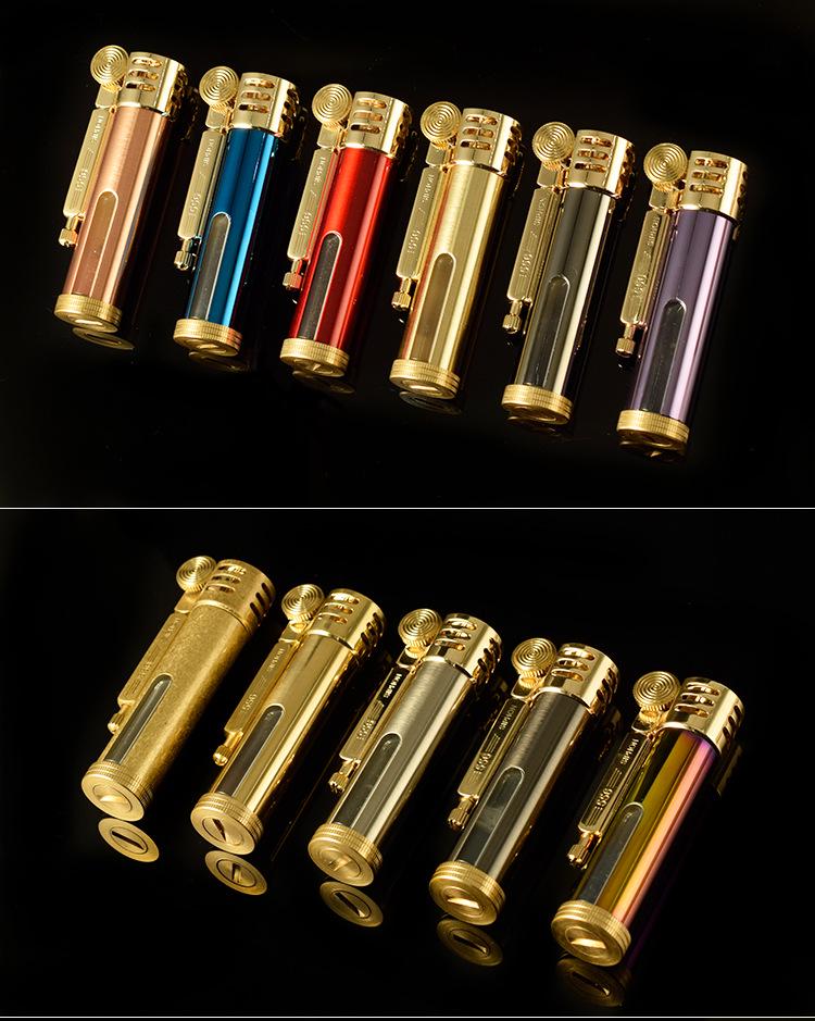 Zorro 556 Transparent Brass Kerosene Lighter - Metal Gift for Men