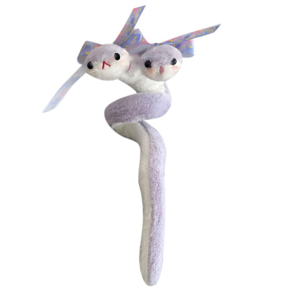 58cm Year of The Snake Plush Toy Wrap Around Arm Purple Snake Animal Doll  Children Gift
