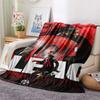 AC Milan Print FlAannel Blanket, High quality Comfortable for All Seasons, Home Decor, Warmth and Comfort