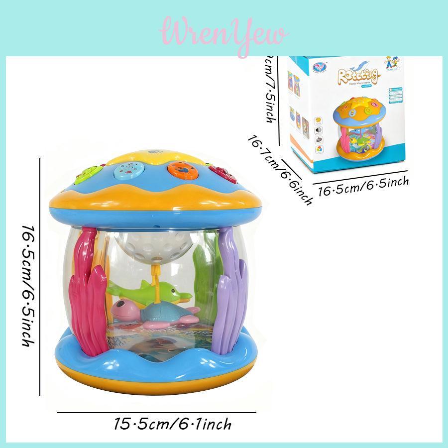 Baby Musical Clapping Drum With Flashing Lights And Projection For Gift And Play