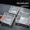 Miaojiayi Square Glass Ashtray Set