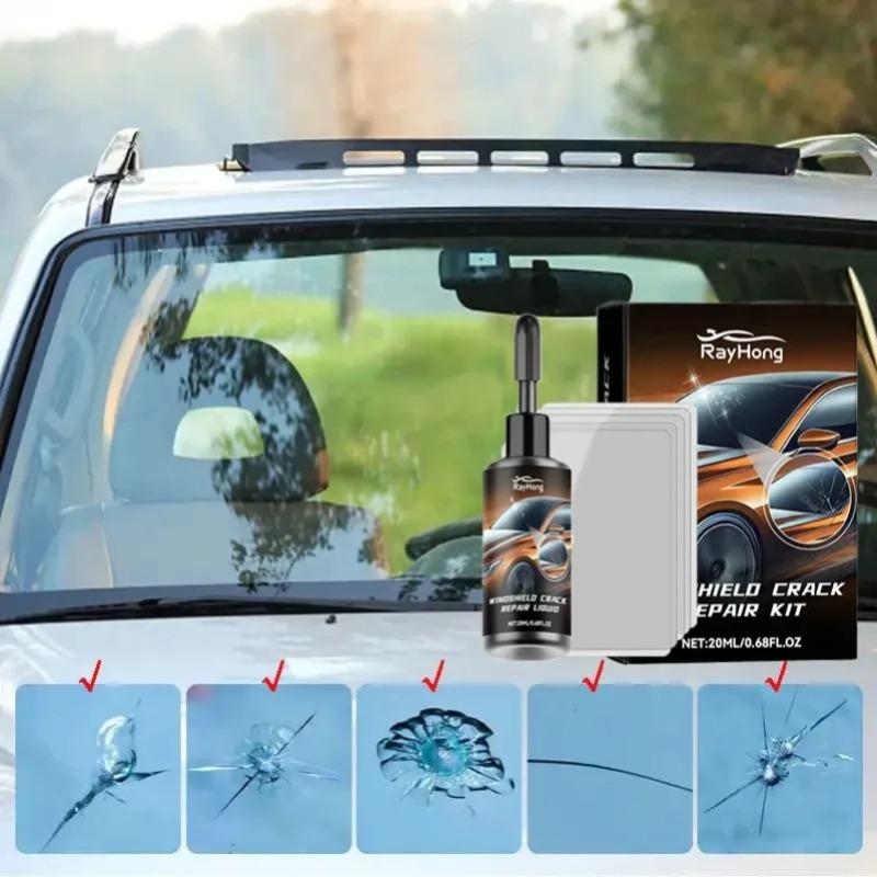 Windshield Crack Repair Fluid, Crack Repair Fluid Set, Window Glass Curing Adhesive, Windproof Crack Care, Automotive Parts