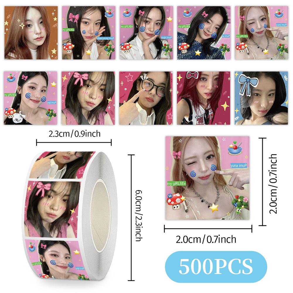 Skzoo Idol Roll Stickers 500 Pcs Adhesive Labels For DIY Journal Scrapbook Phone Case Polaroid Decoration Fans
