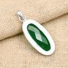 Green Onyx Gemstone Handmade 925 Sterling Silver Wedding Jewelry Pendant