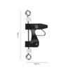 Clip di Rilascio per Outrigger e Downrigger da Pesca in Mare Nere OEM per Barca Gonfiabile Kayak Accessori per la Pesca con Aquilone