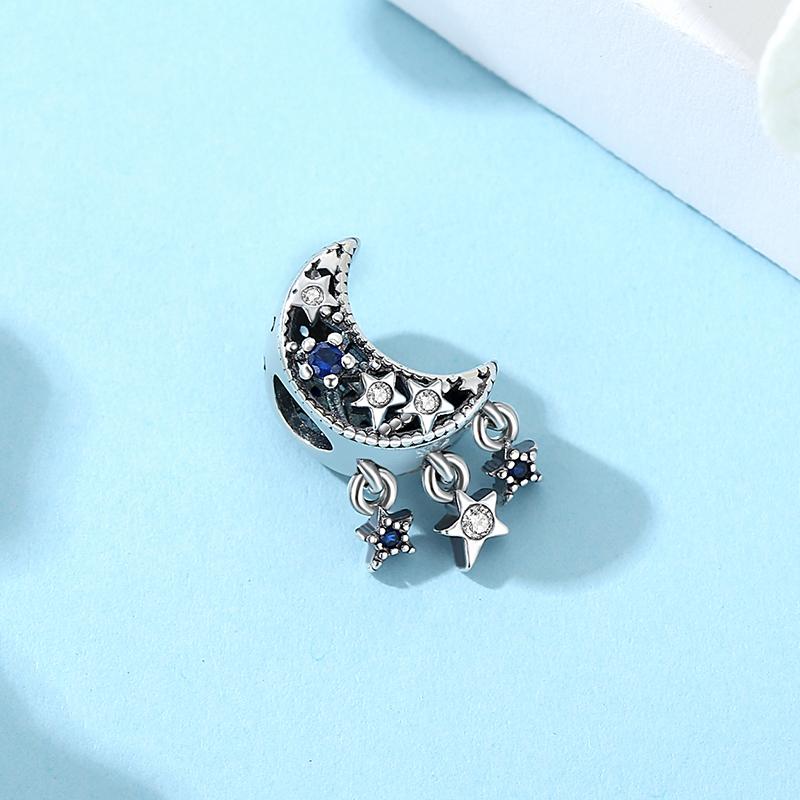 925 Silver Charm Love Star Moon Sun Spaceman Pendant Beads Charms Fit Original Bracelets Necklaces Jewelry For Women
