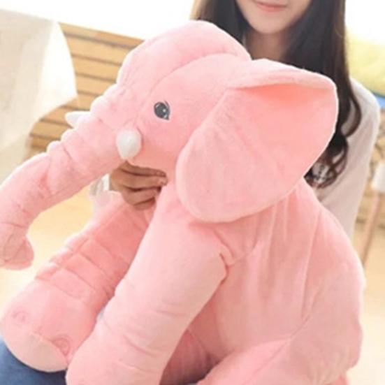 Stuffed Toy Adorable Cartoon PP Cotton Soft Elephant Plush Animal Pillow Home Decoration