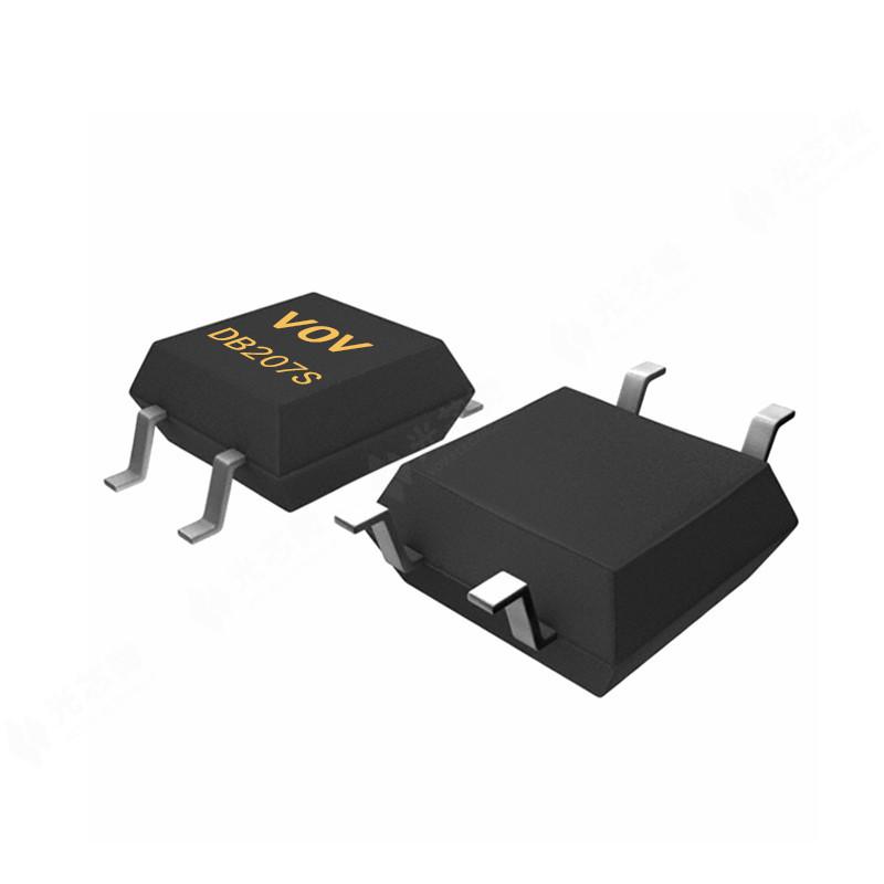 DB207S 2A 1000V Surface Mount MINI Bridge Rectifier with High Voltage Resistance