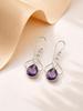 Amethyst Gemstone 925 Sterling Silver Handmade Jewelry Drop/Dangle Earrings 1.50" For Anniversary Gift EE-2-1
