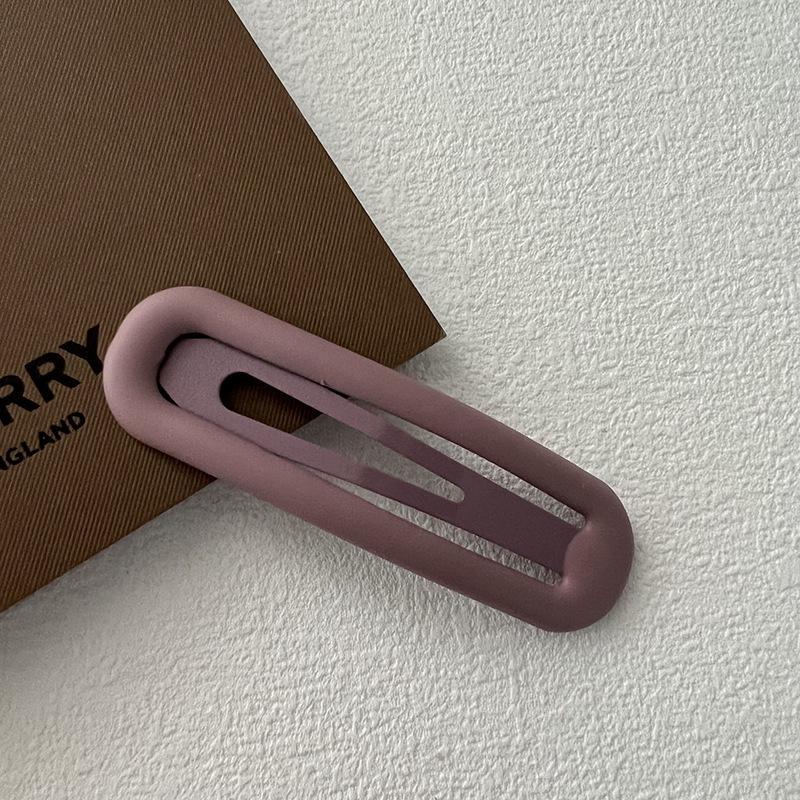 Solid Color Bangs Hairpin: Korean-Style BB Clip for Girls