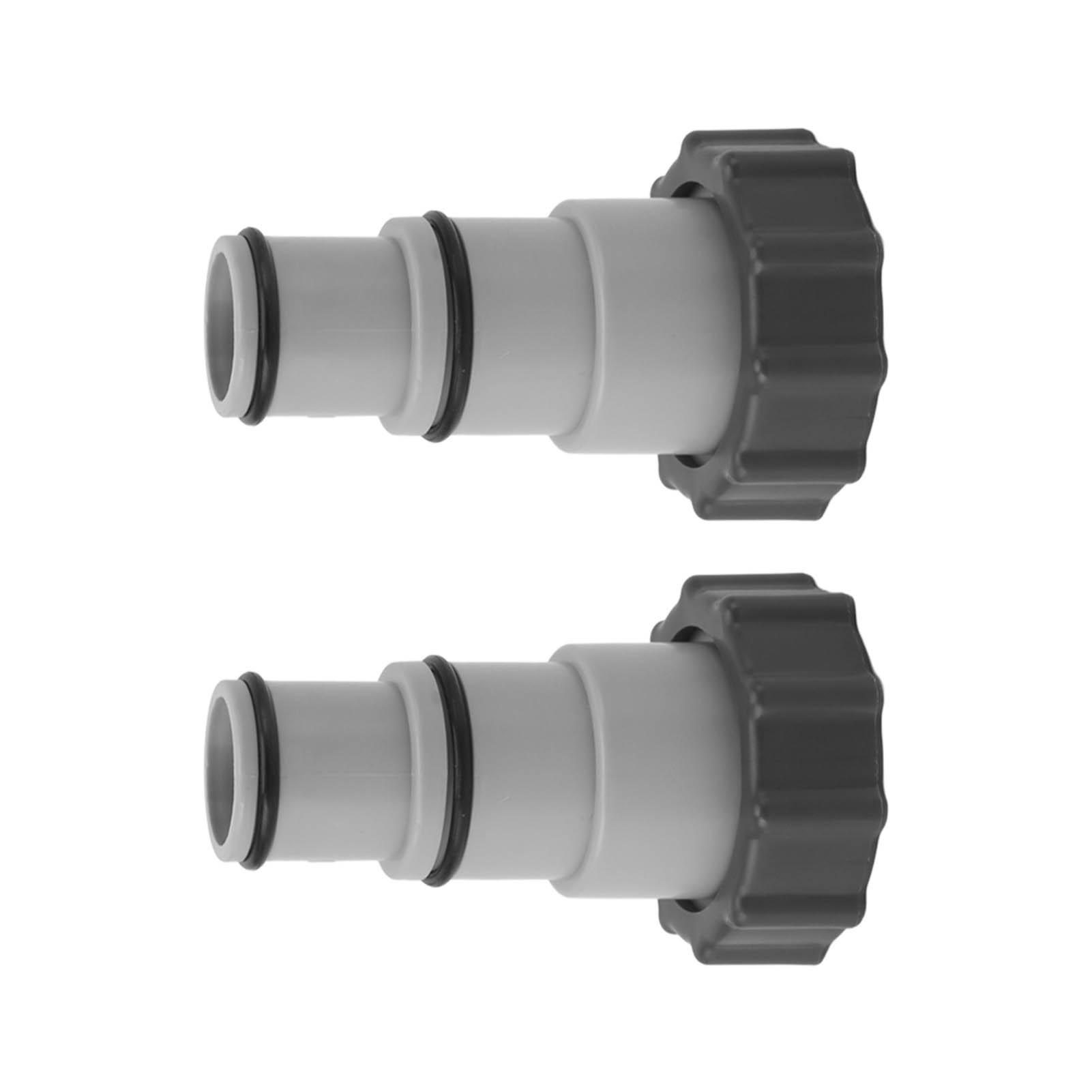 

2PCS Pool Hose Adapter Replacement 1.25 Inch to 1.5 Inch Type A Pool Filter Hose Adapter for Swimming Pool