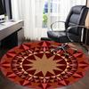 1PC Kaleidoscope Pattern Chair Carpet for Office Non-Slip, Lightweight, Machine Washable Rug for Office, Sleeping, Room - Holiday Decoryy251009077