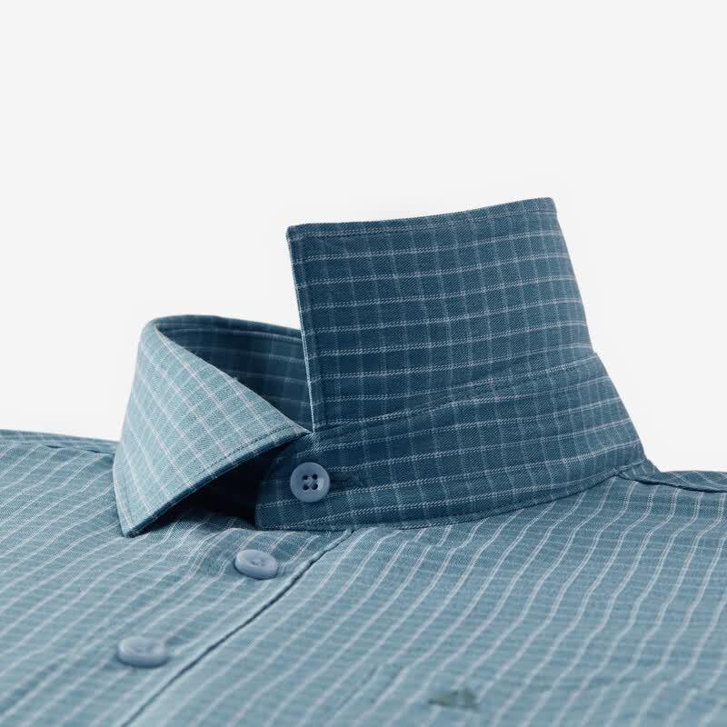 FIRS Men's Thickened Long-Sleeve Plaid Shirt with Wool Lining
