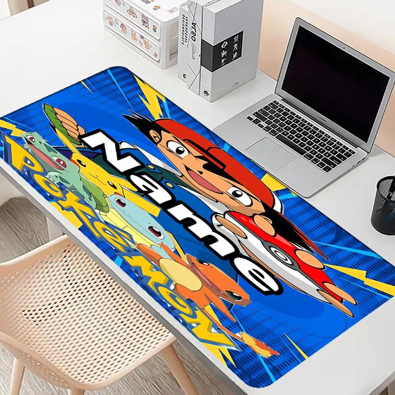 Tappetino Mouse Personalizzato con Nome e Motivo Anime, Tappetino da Scrivania per Laptop PC, Tappetino Decorativo da Scrivania per Tastiera di Casa, Regalo