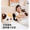 Soft Plush Cat Pillow Sleeping Hugging Decorative Stuffed Animal Toy Black Siamese Calico Kitten Cushion Bed Sofa