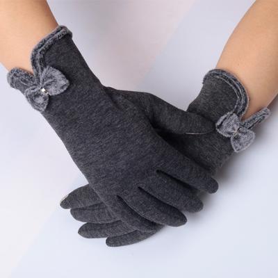 Un paio di eleganti guanti da donna con touch screen in velluto Plus Guanti comodi e caldi in maglia Plus Velluto