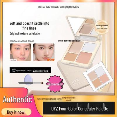 UYZ Official Three-Color Concealer Palette for Blemishes and Acne Scars Live Offer.