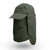 Quick Drying Summer Protective Baseball Hat Removable Protect Face UV Protection Hat Breathable Neck Cover Ear Flap Sunshade Hat