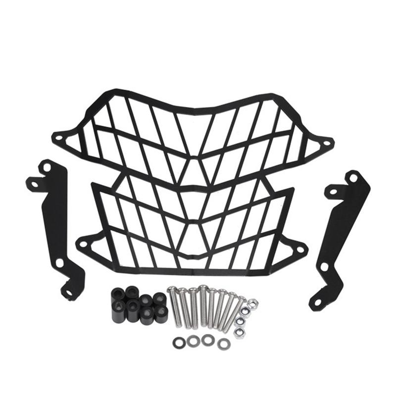 

For Tenere 700 T7 T700 XTZ700 XTZ690 -2024 Headlight Guard Grille Cover Kit Head Lamp Protection-A87Q чорний