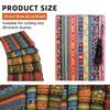 5 Pcs/set Colored  Printing  Fabrics Ethnic Style Pattern Striped Bronzing Handmade Patchwork Set Soft Breathable Diy Printed Cloth