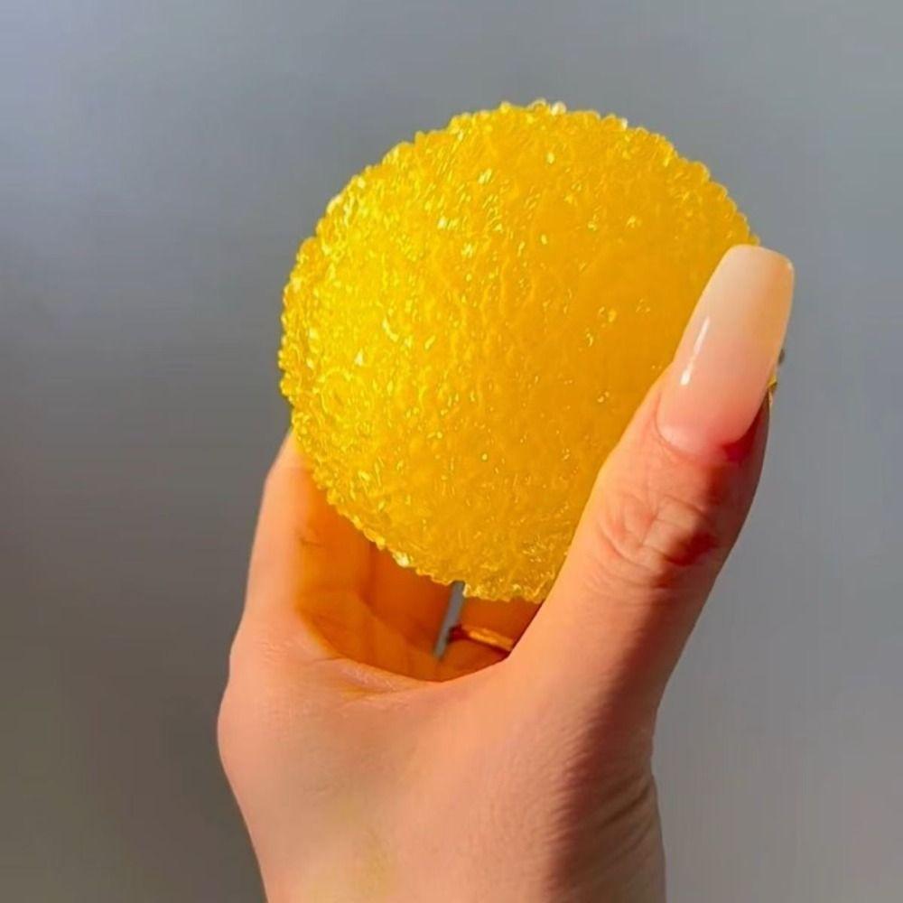 Squishy Ice Ball Maltose Fidgets Toy Super Soft Pink hi Slow-rebound Squeeze Toy Anti-Stress Toy for Adults Hand Exercise