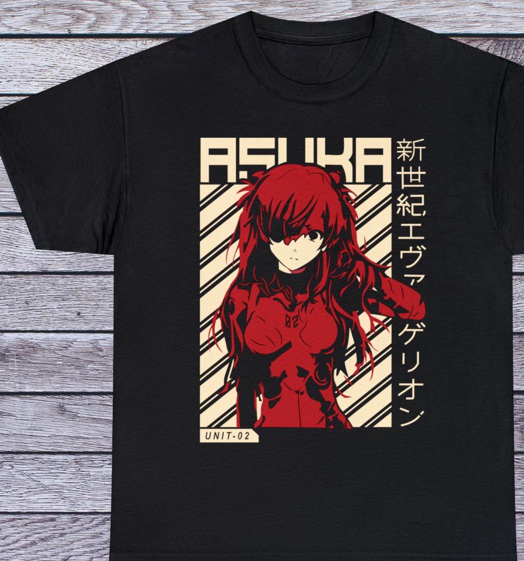 

Футболка с изображением Аски (Waifu) из японского аниме-манги «Евангелион нового поколения» S