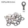 100Pcs Brass Ring Lugs Tinning Wire Connector Durable Crimp Terminal