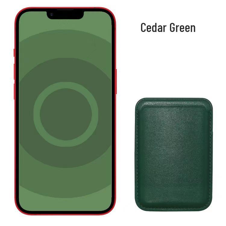 Magnetic Leather Card Holder Case for iPhone 14/13/12 with MagSafe Compatibility