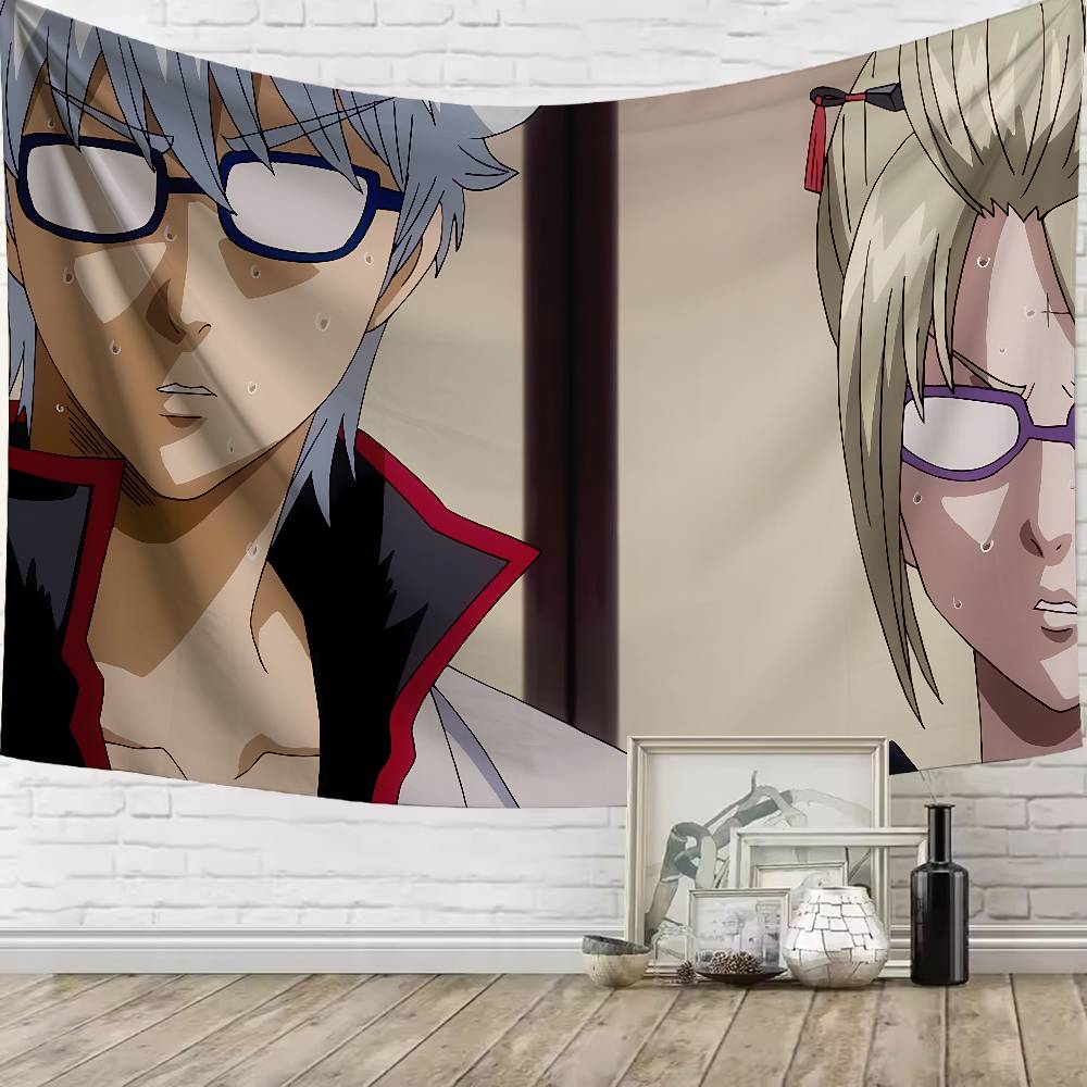 Large Cool GGintokiS Sakata Funny Popular Anime Popular Room Decoration Wall Tapestry Art Room Home Decor Wall Art Decor