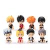 8 Pcs/Lot Haikyuu Q Ver. Volleyball Hinata Shoyo Sugawara Koushi Oikawa Tooru Model Figures Sitting Stands Ornaments Toy Gifts