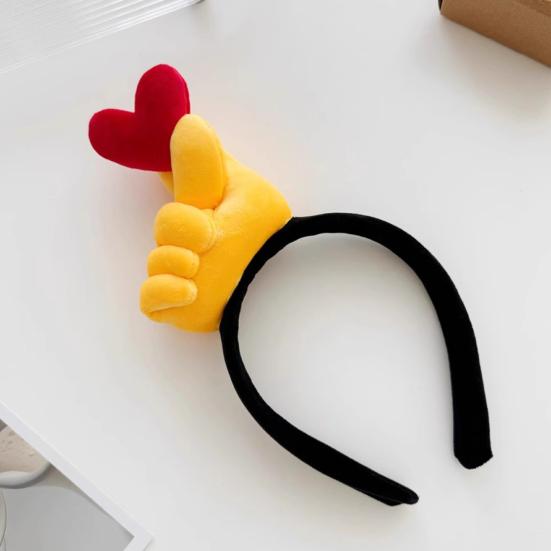 Cosplay čelenka Kreslené srdce Design s postojem palce nahoru Dívčí vlasová obruč Lehká Všestranná čelenka Vlasový doplněk