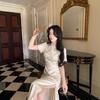Summer New Great-looking Age Reduction Is Popular Today, National Style Cheongsam New Chinese Long Dress Dress Dress