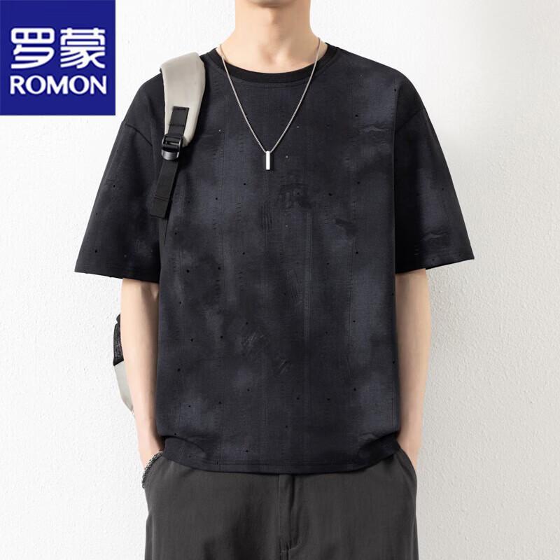 

ROMON Men s Short Sleeve Round Neck T-Shirt XL