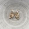Wheat Ear Zircon Pearl Earrings, Leaves Are Sweet And Super Flash, Advanced Sense