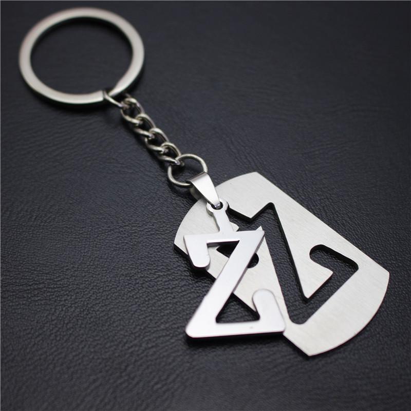 2022 DIY A-Z Letters Key Chain For Name Silver Color Steel Keychain Women Men Car Key Ring Simple Key Holder Party Gift