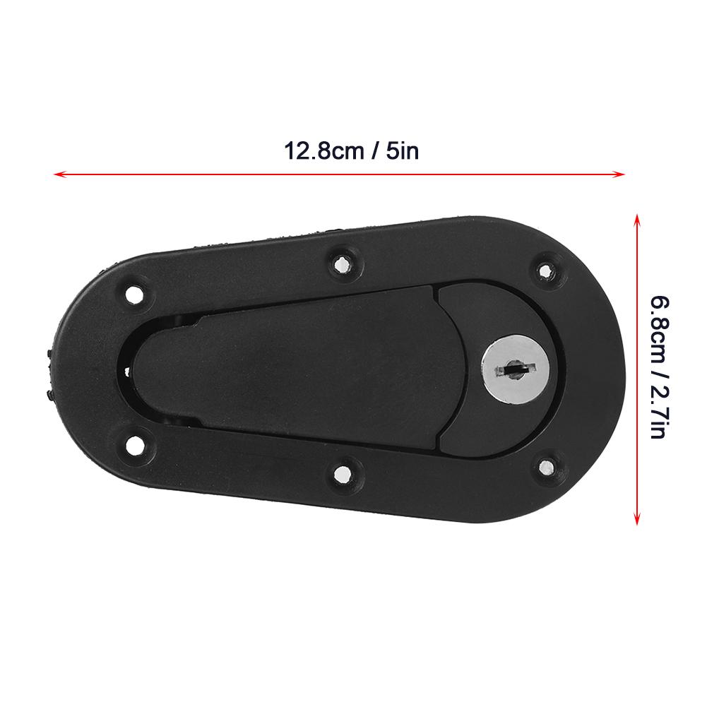 Rennwagen Motorhaubenstift aus Kohlefaser Universelles Motorhaubenverschluss-Set mit Schlüsseln Schwarz