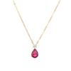 Necklace, Fashionable and Versatile, Colorful Water Droplet Pendant Necklace, Women's High-end, Light Luxury, Niche Collarbone Chain