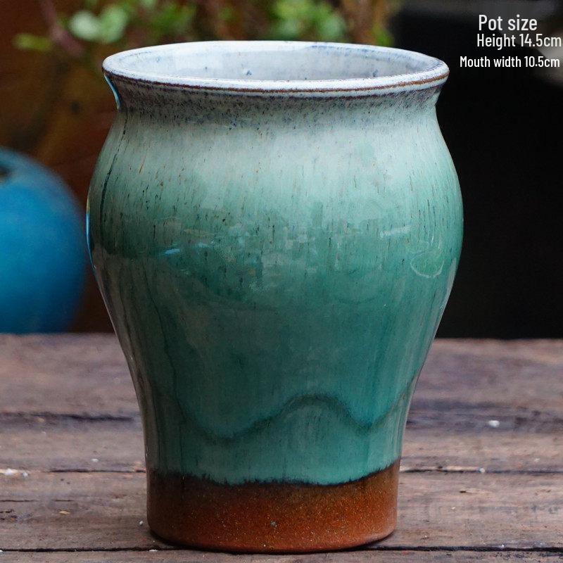 

Ручная работа, дышащий, грубый керамический горшок для суккулентов - Форма гриба, Прямой цилиндр, Креативный дизайн Medium - Ceramic