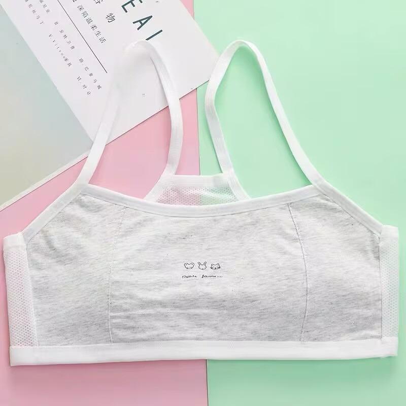 Girl  Cotton Sport Training Bra Kids Underwear Vest Crop Top