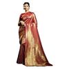 Vardha Womens Kanchipuram Art Silk Saree with Unstitched Blouse Piece Zari Woven Work Sarees for Wedding (Kasuba Silk